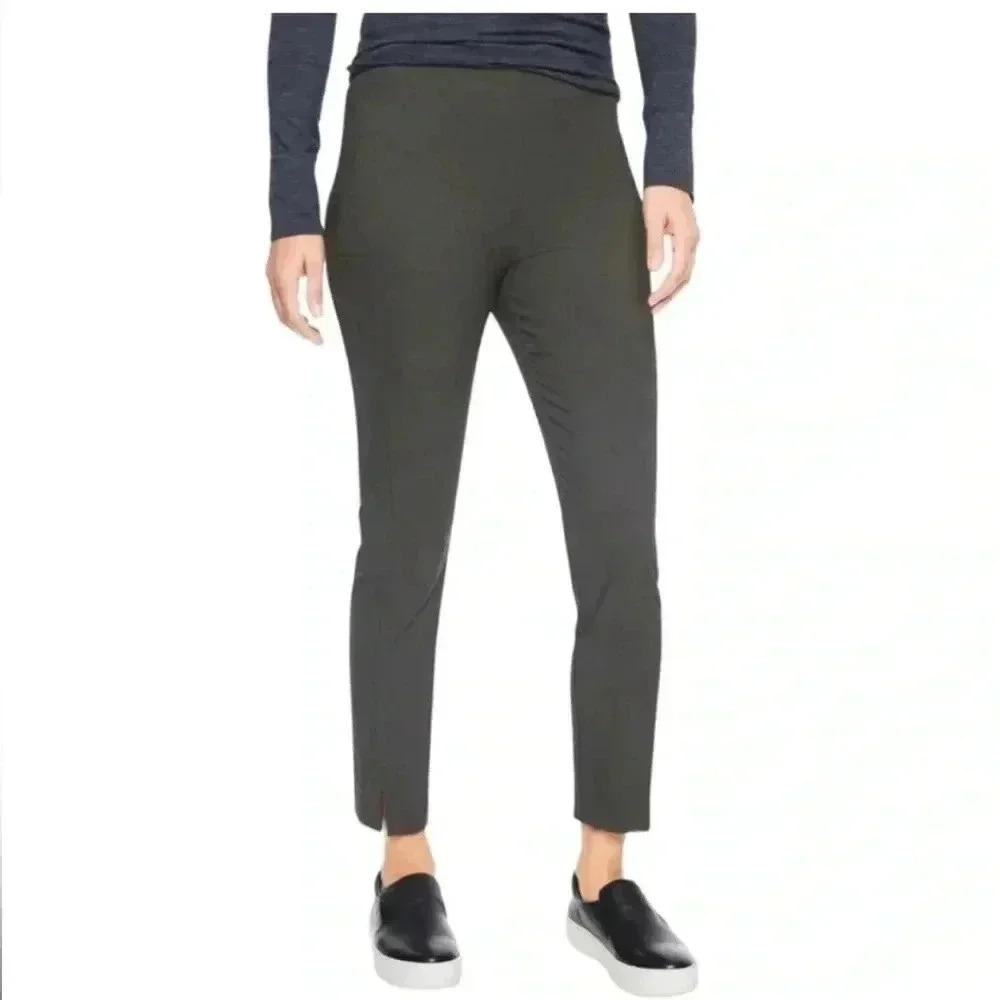 Athleta Women’s Gray Wander Slim Straight Crop Side Pocket Pants Size 2
